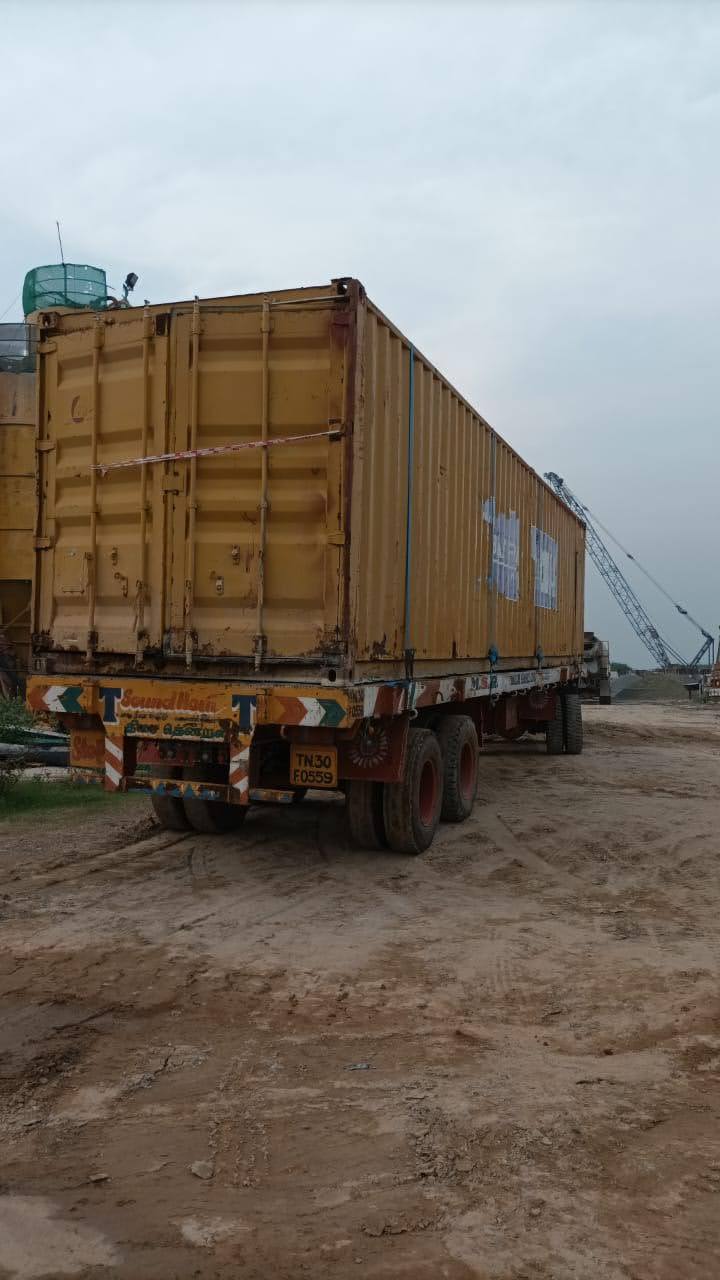 Container movements to and from site