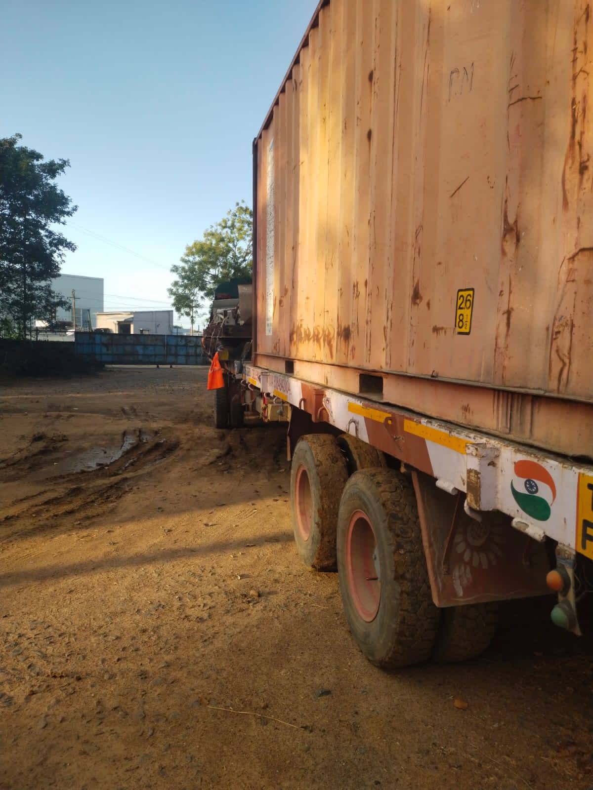 Delivering onto unmade ground