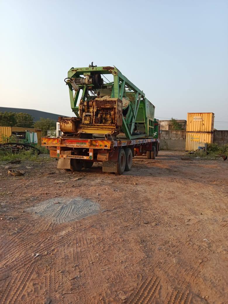 Machinery going to an unmade site